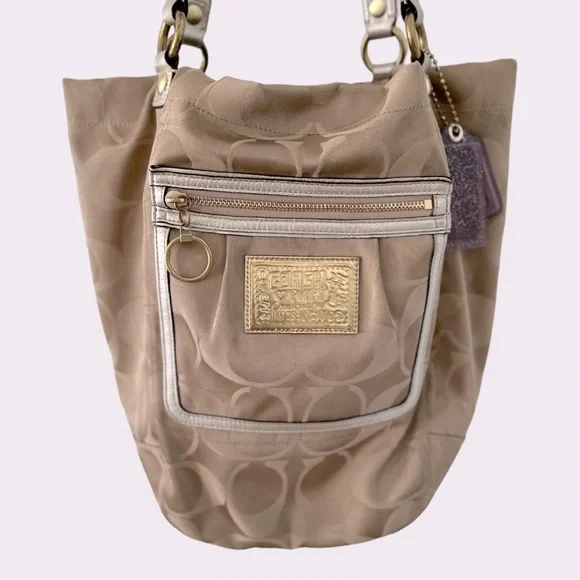 Coach Purse | Bella Signature Sateen | Large Purse | Poppy Collection | - Picture 10 of 10